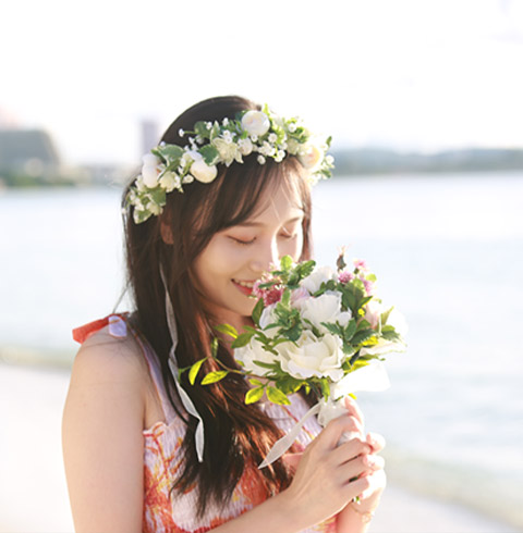 화관+부케+부토니에 3종 대여