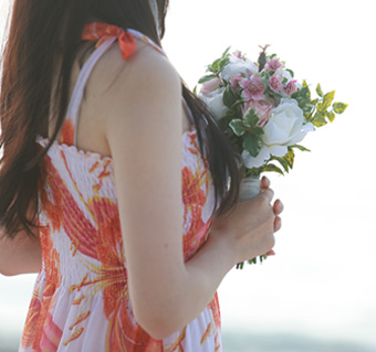 화관+부케+부토니에 3종 대여